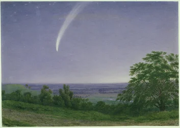 ドナティの彗星、オックスフォード、1858年10月5日19:30